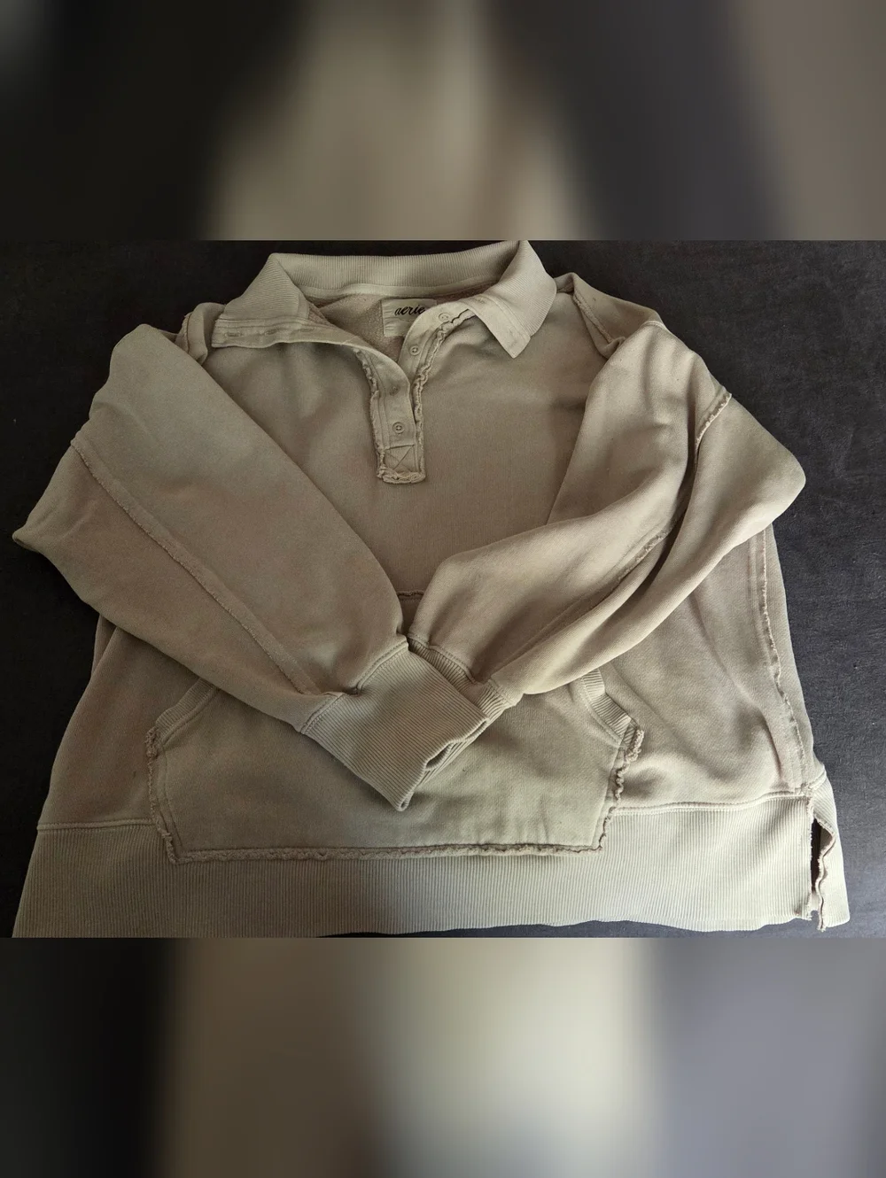 Aerie Vintage Polo Fleece - Picture 2 of 2